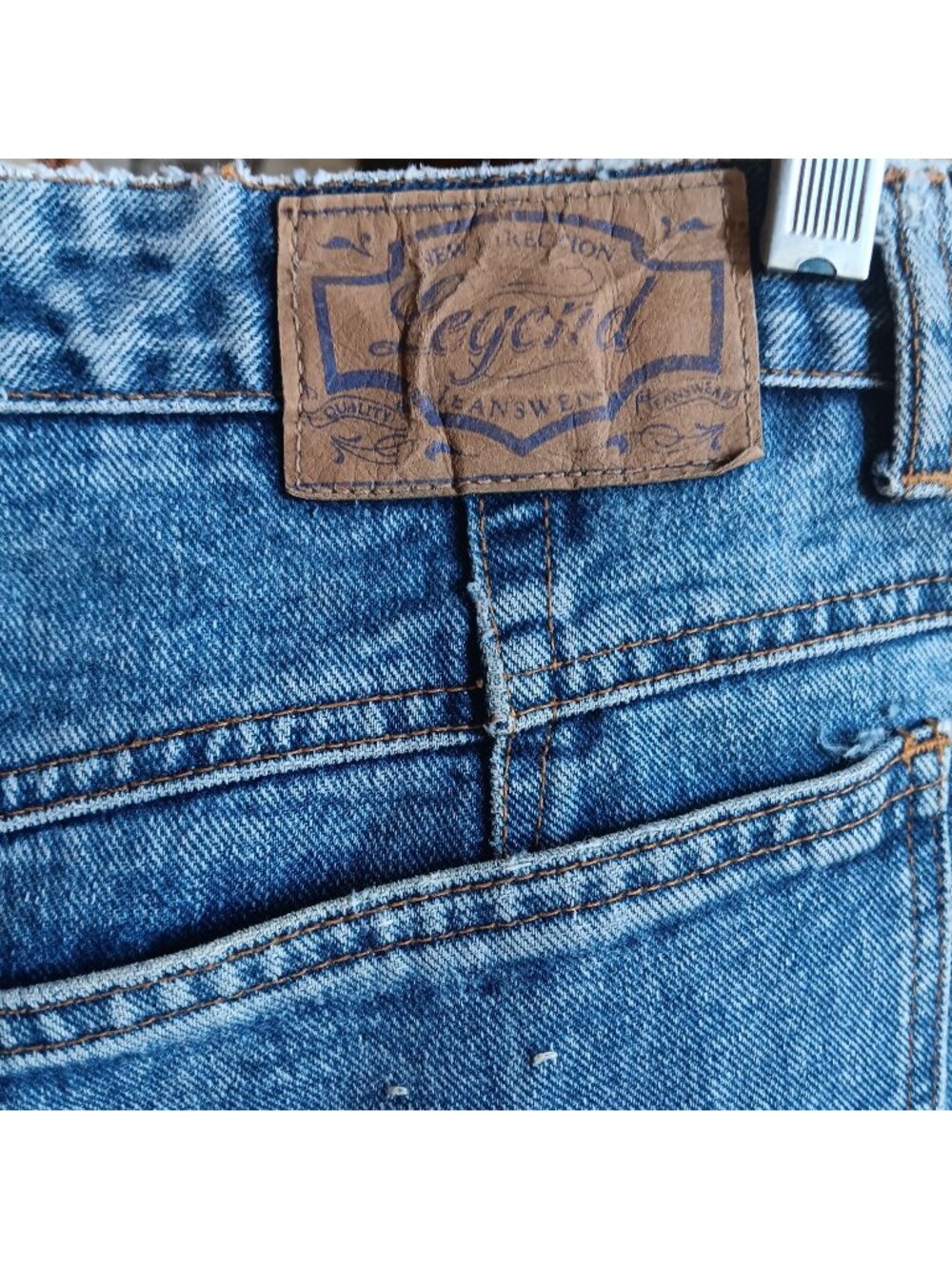 Vintage Women's 34x33 Jeans 1980's Legend Distress Mom Preppy High Waist